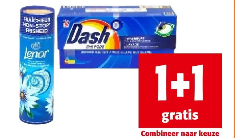 Aanbieding: Lenor Unstoppables / Dash Pods