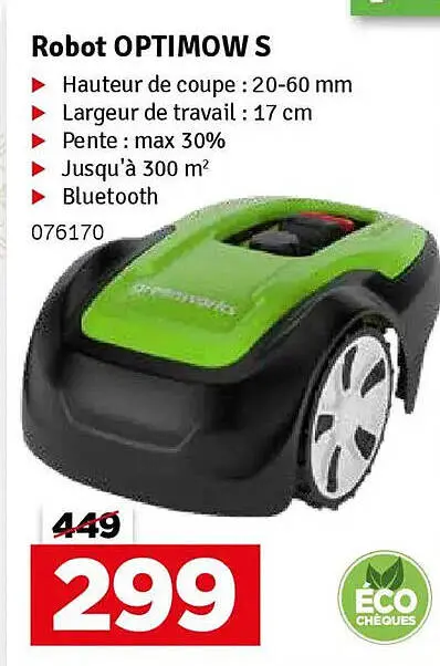 Offre: Robot OPTIMOW S