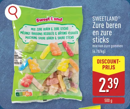 Promotie: SWEETLAND® Zure beren en zure sticks