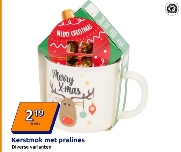 Aanbieding: Kerstmok met pralines