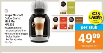 Aanbieding: Krups Nescafé Dolce Gusto Mini Me KP123B