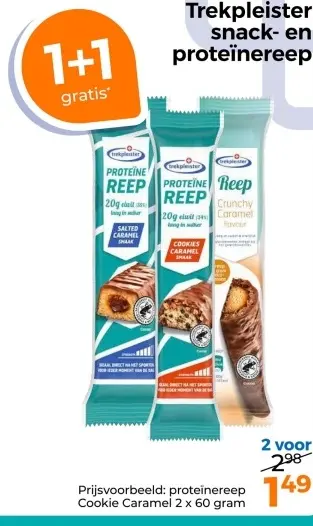 Aanbieding: Trekpleister snack- en proteïnereep