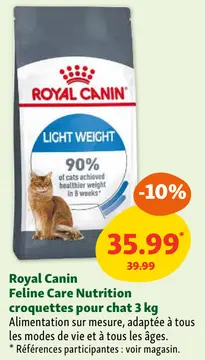 Offre: Feline Care Nutrition croquettes pour chat 3 kg
