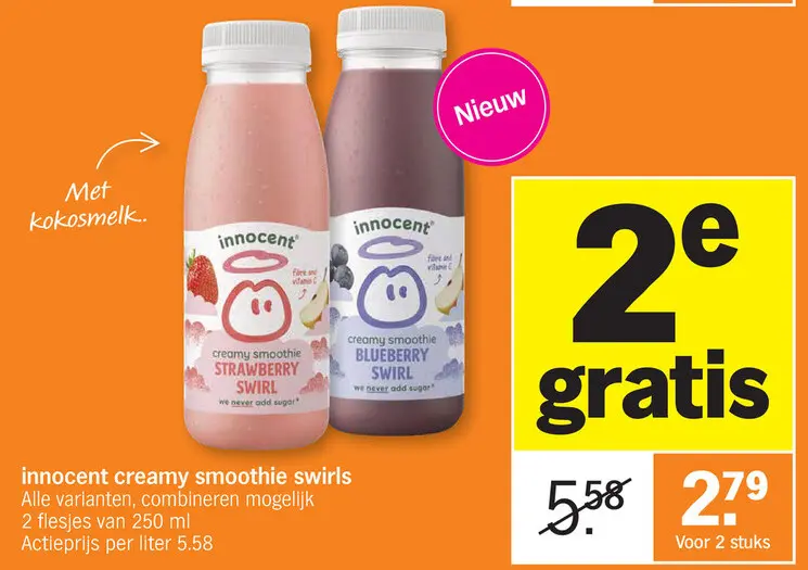 Promotie: creamy smoothie swirls