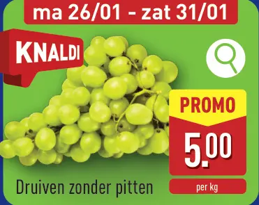 Promotie: Druiven zonder pitten