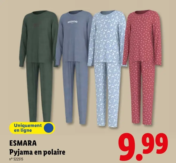Offre: Pyjama en polaire