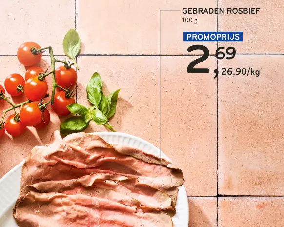 Promotie: Gebraden rosbief