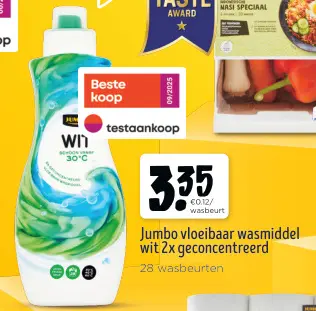 Promotie: Jumbo vloeibaar wasmiddel wit 2x geconcentree