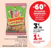 Aanbieding: CARAMBAR CARA FRUITY
