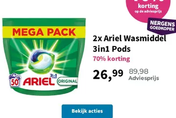 Aanbieding: 2x Ariel Wasmiddel
