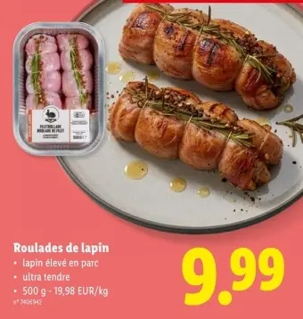 Offre: Roulades de lapin