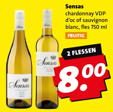 Aanbieding: Chardonnay VDP d'oc of sauvignon blanc