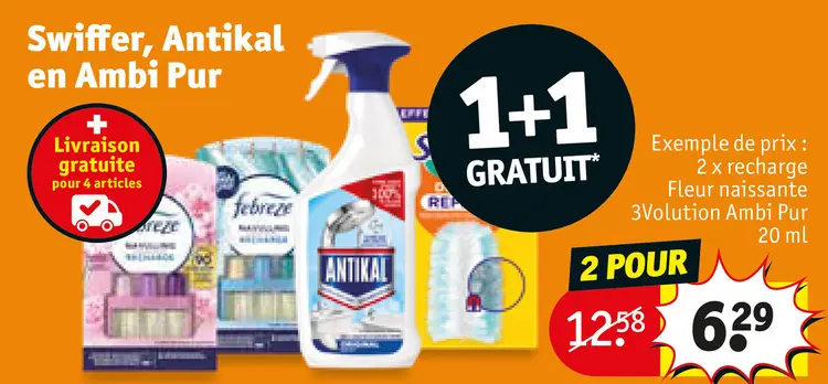 Offre: Swiffer, Antikal en Ambi Pur