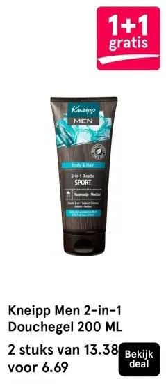 Aanbieding: Kneipp Men 2-in-1 Douchegel