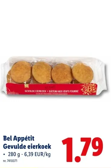 Promotie: Bel Appétit Gevulde eierkoek