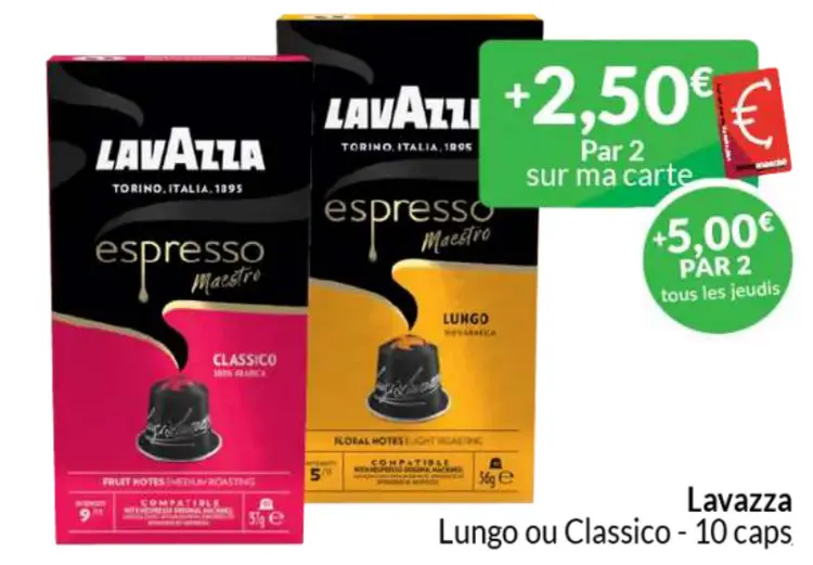 Offre: Lavazza Lungo ou Classico