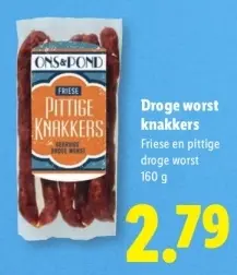 Aanbieding: Droge worst knakkers