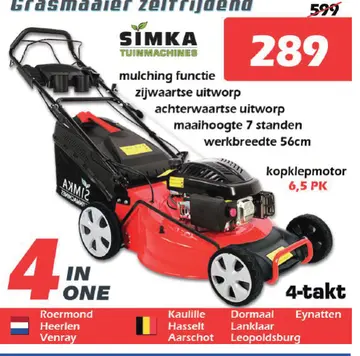 Aanbieding: Grasmaaier zelfrijaend