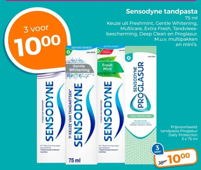Aanbieding: Sensodyne tandpasta