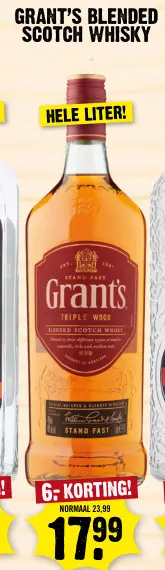 Aanbieding: Grant's Blended Scotch Whisky
