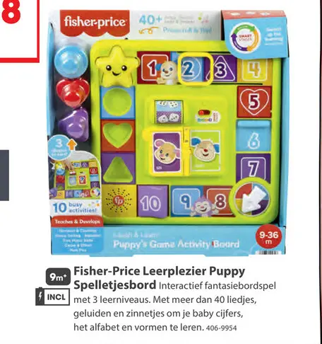 Aanbieding: Leerplezier Puppy Spelletjesbord