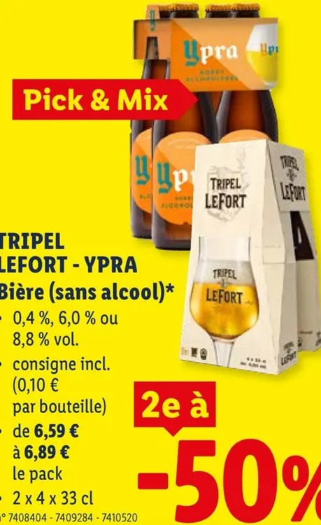Offre: Bière (sans alcool)