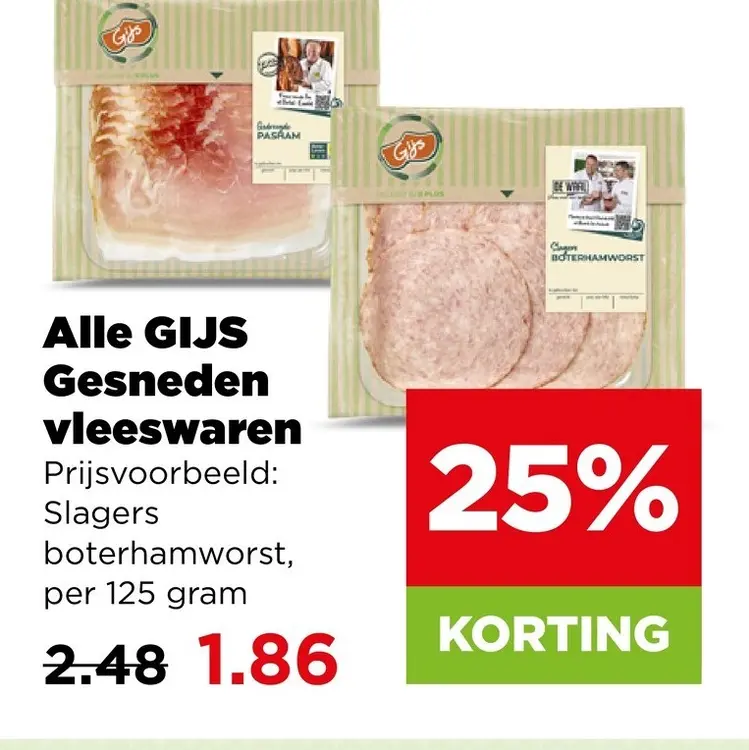 Aanbieding: Alle GIJS Gesneden vleeswaren