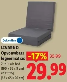 Aanbieding: Opvouwbaar logeermatras