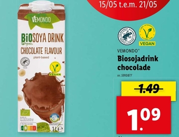 Aanbieding: Biosojadrink chocolade