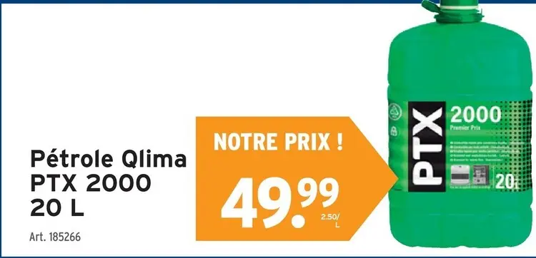 Offre: Pétrole PTX 2000