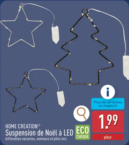 Offre: Suspension de Noël à LED