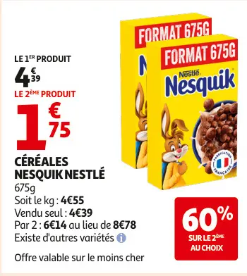 Promotie: Céréales Nesquik