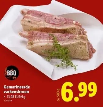 Promotie: Gemarineerde varkenskroon