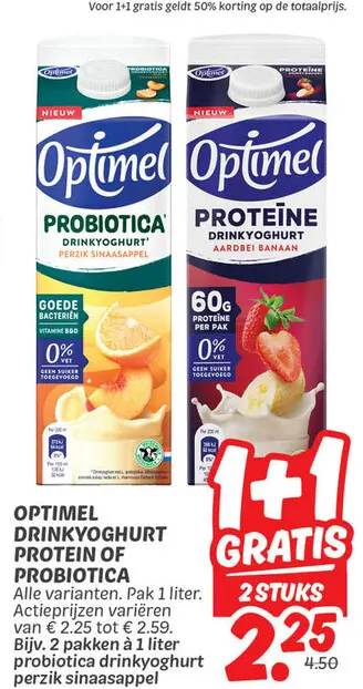 Aanbieding: Drinkyoghurt protein of probiotica
