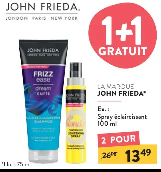 Offre: Spray éclaircissant