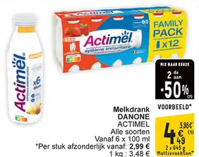 Aanbieding: Melkdrank DANONE ACTIMEL