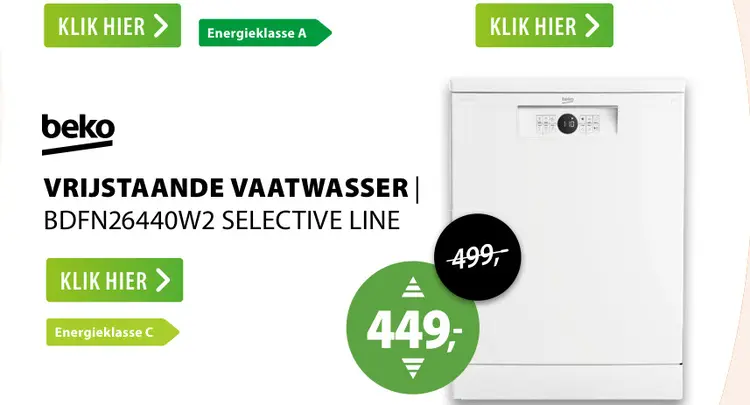 Aanbieding: Vrijstaande vaatwasser