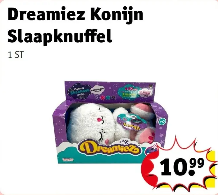 Aanbieding: Dreamiez Konijn Slaapknuffel