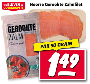 Aanbieding: Noorse Gerookte Zalmfilet