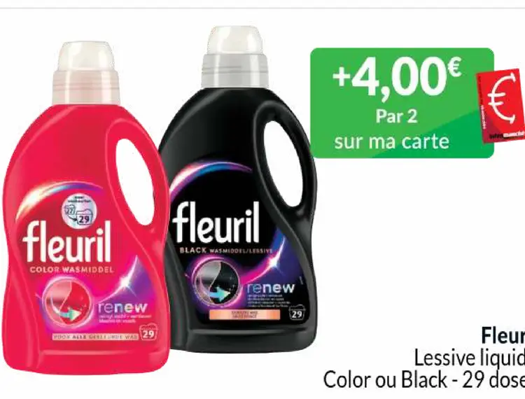 Offre: Lessive liquide Color ou Black