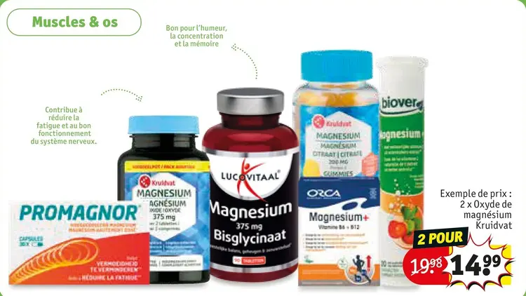 Offre: Muscles & os
