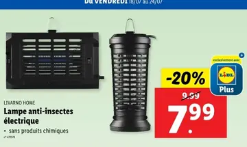 Offre: Lampe anti-insectes électrique
