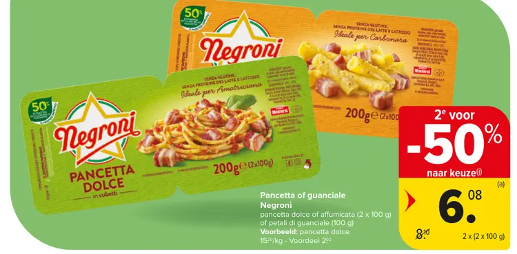 Promotie: Pancetta of guanciale