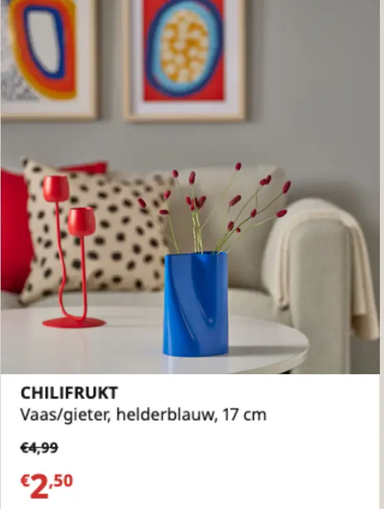Promotie: Chilifrukt vaas/gieter