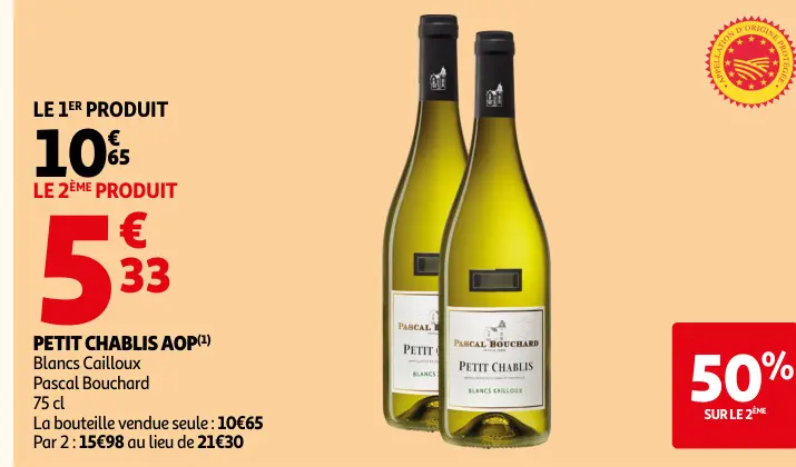 Promotie: Petit chablis aop