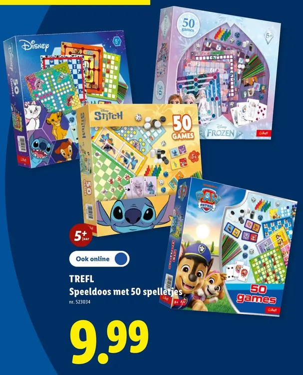 Promotie: Speeldoos met 50 spelletjes