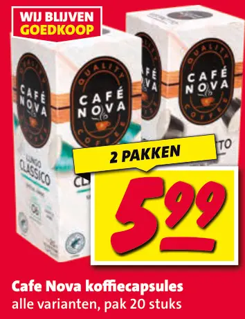 Aanbieding: koffiecapsules