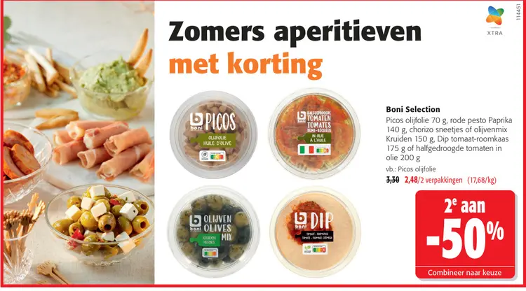 Promotie: Picos olijfolie, rode pesto Paprika, chorizo 