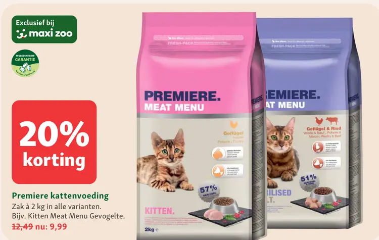 Aanbieding: Premiere kattenvoeding