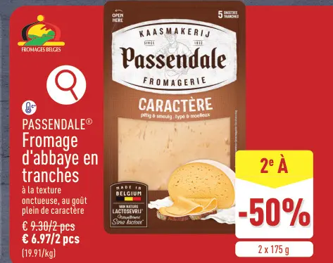 Offre: Passendale Fromage d'abbaye en tranches